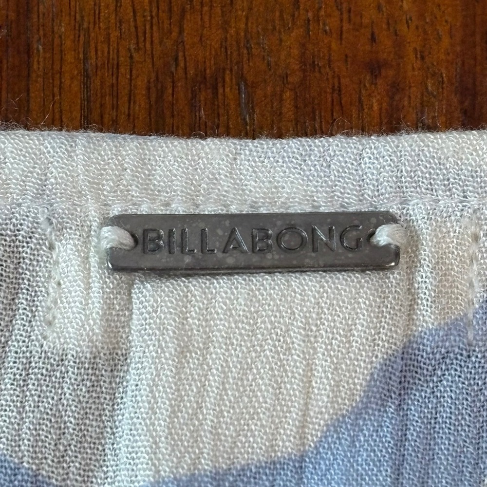 Billabong Wrap and Roll Floral Mini Dress Blue White Ruffle XS ABJWD00247 - Picture 11 of 12